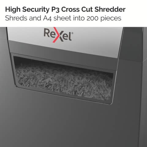 Distruggidocumenti uso moderato Rexel Momentum X308 - P-3 - 15 L - taglio a frammenti 5x42 mm - 2104570EU